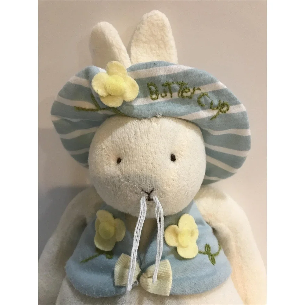 Hallmark Bunnies By The Bay Bunnie Rabbit Retired 2002 Buttercup Hat Vest Flower